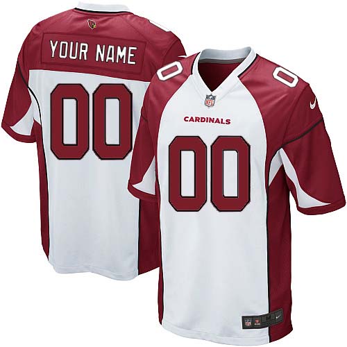 Youth Elite Nike Jersey White Road - Customized NFL Arizona Cardinals